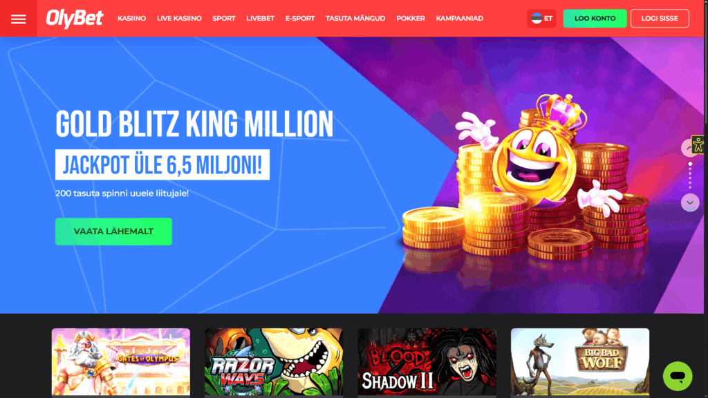 OlyBet kasiino Eesti