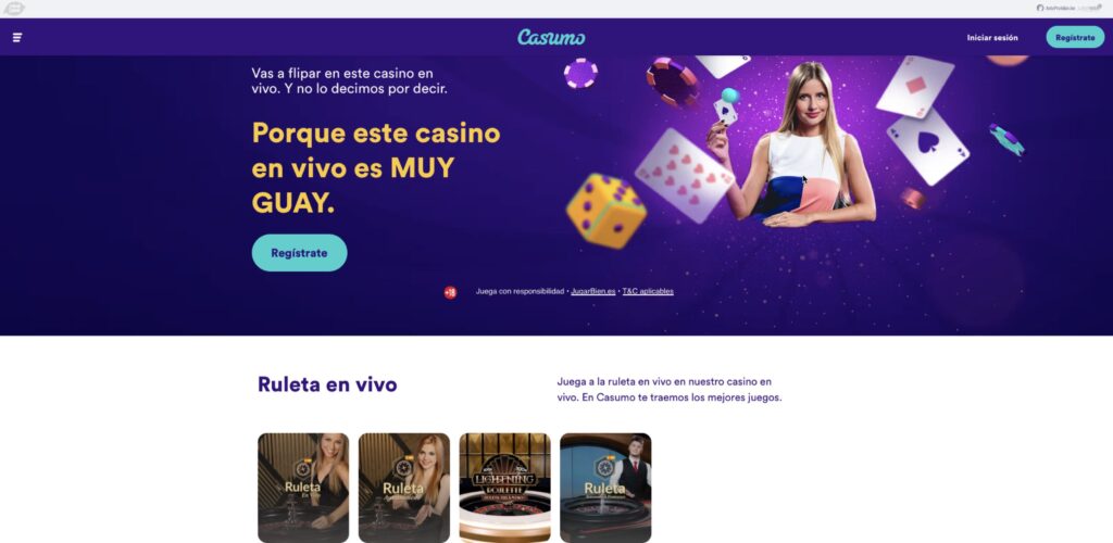 Casumo casino en vivo