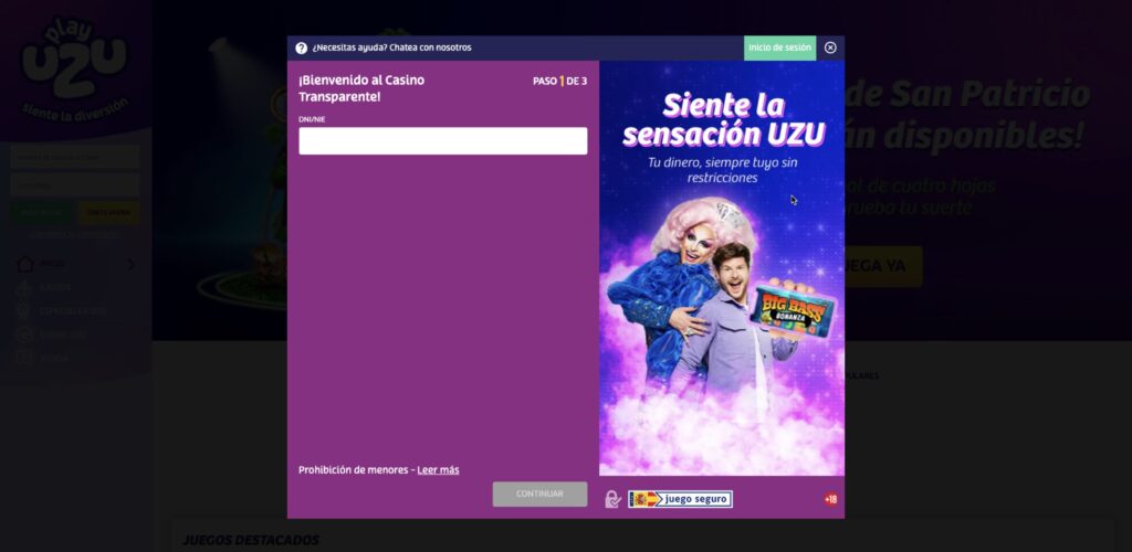 PlayUzu casino registro