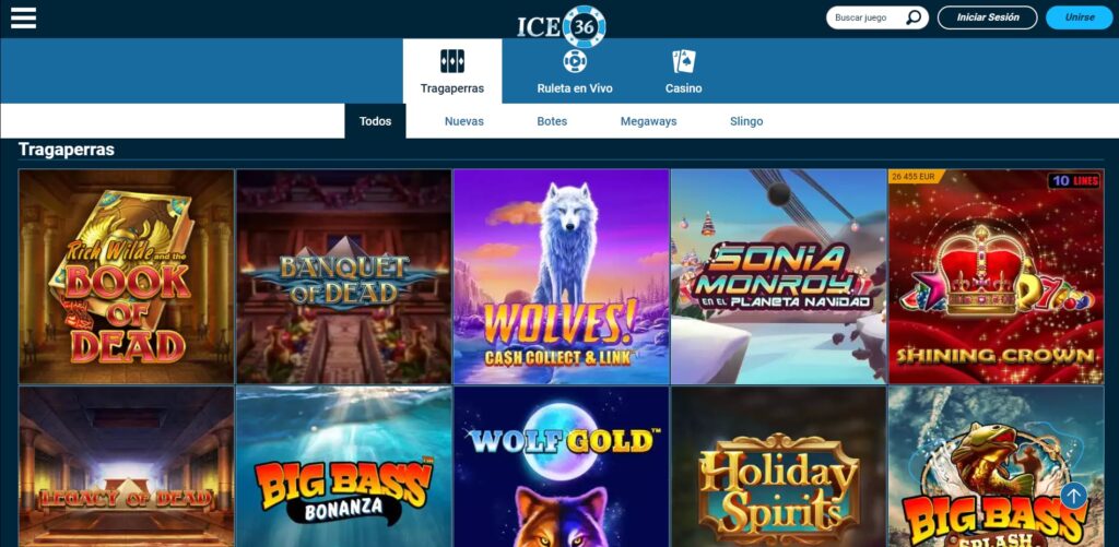 ice36 tragaperras