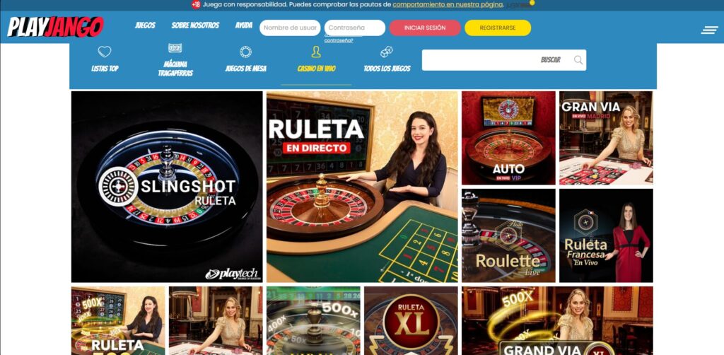 playjango casino en vivo