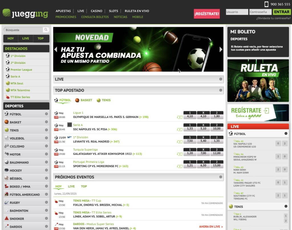 Juegging apuestas deportivas