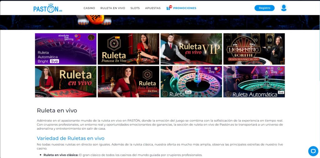 paston casino casino en vivo