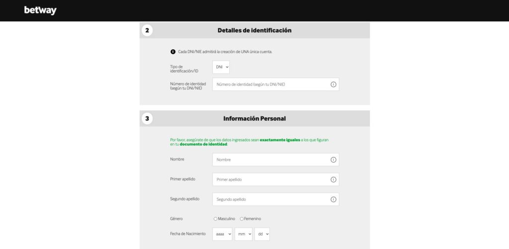 Betway casino registro