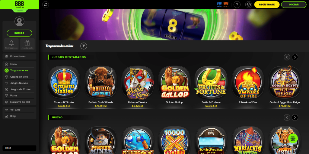 888 casino tragamonedas