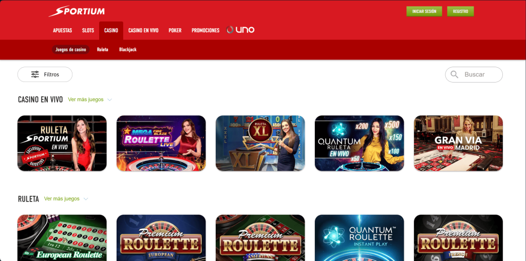 sportium casino espana