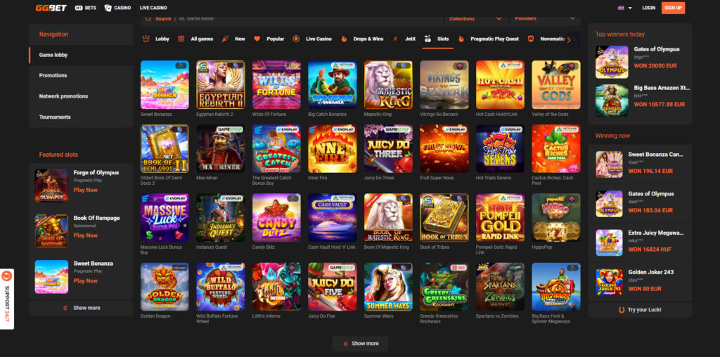 GGBet Casino Φρουτάκια