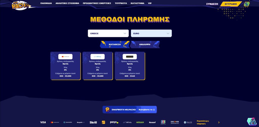 mrpacho méthodos pliromís