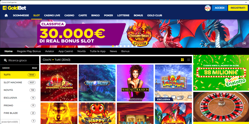 Slot del casinò Goldbet