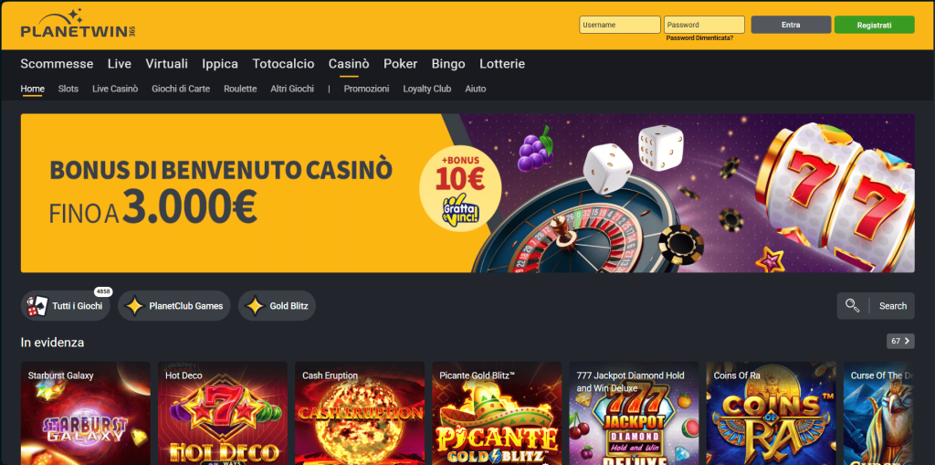 Planetwin365 casinò Italia