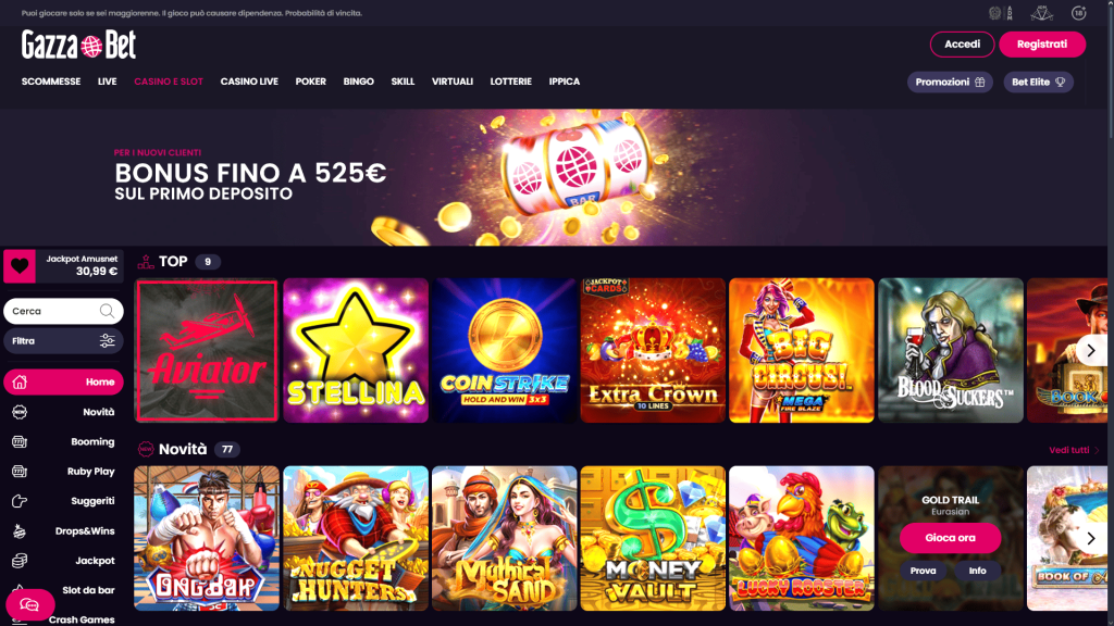GazzaBet casinò Italia
