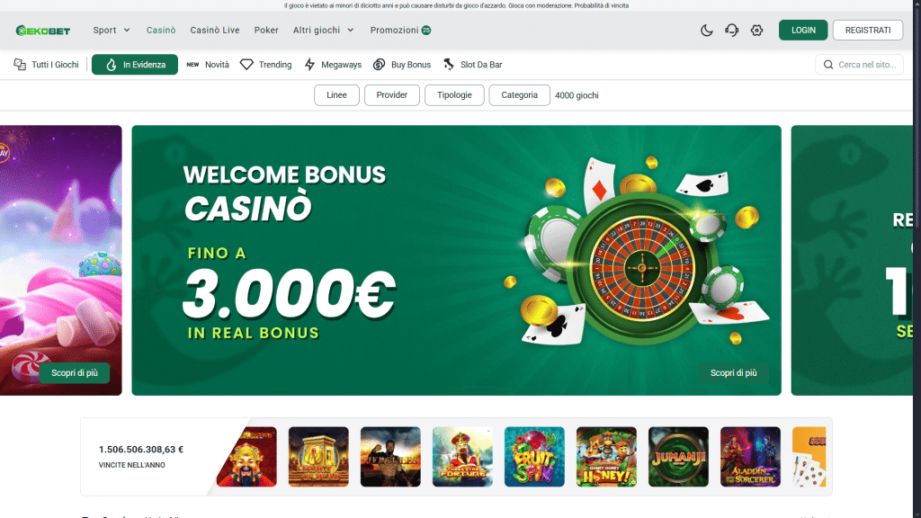 Gekobet casinò Italia