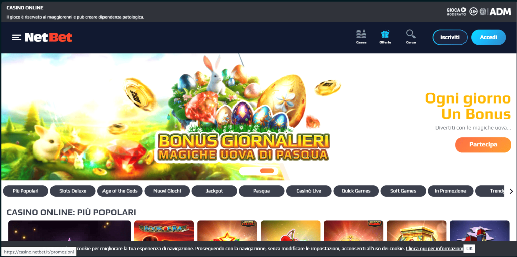 NetBet casinò Italia