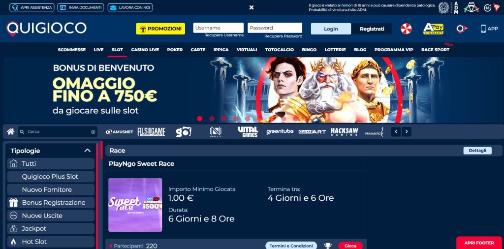 Slot del casinò Quigioco