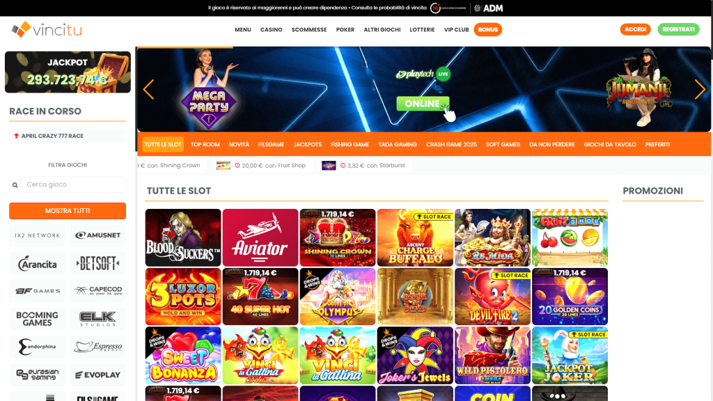 Slot del casinò Vincitu