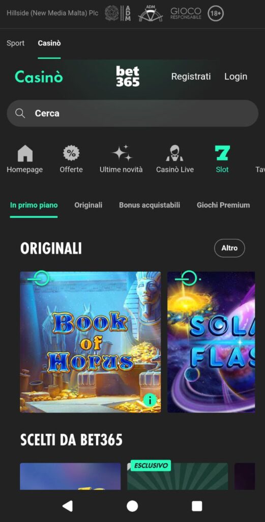 bet365 casino mobile slot
