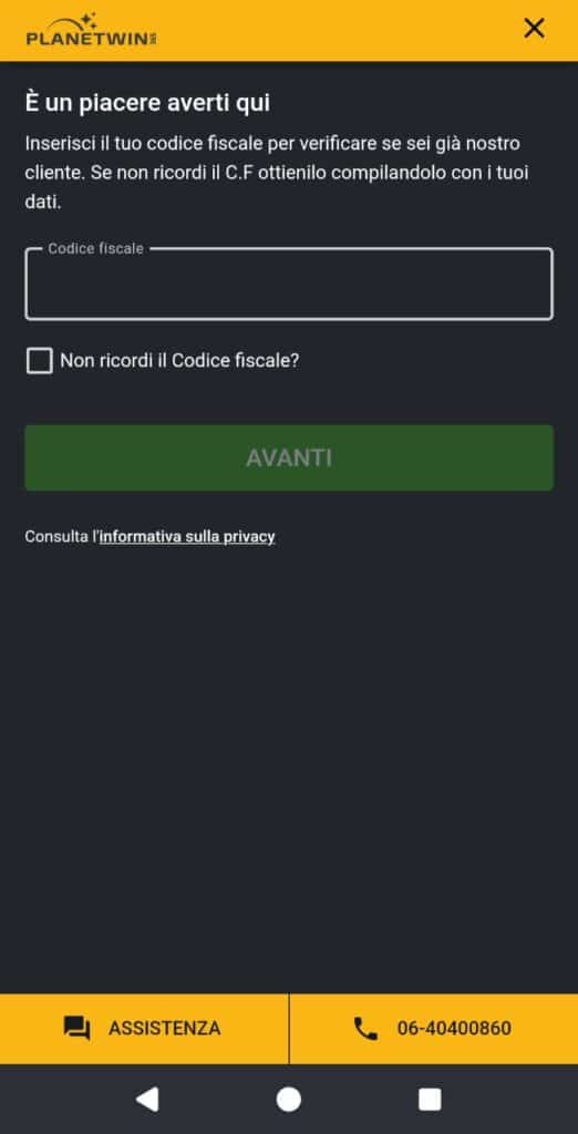 planetwin365 casino mobile registrazione