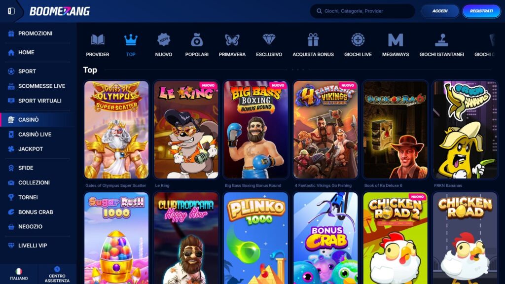 Slot del casinò Boomerang Bet