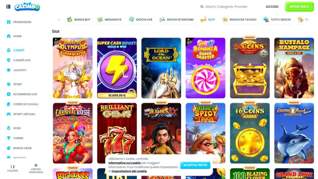 Slot del casinò Cazimbo