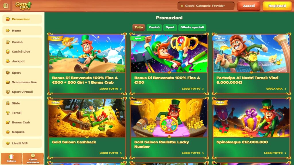 Bonus del casinò GreenLuck
