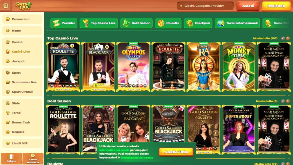 Giochi dal vivo