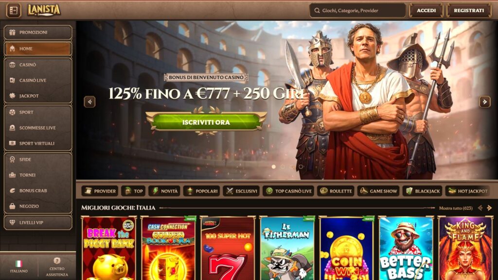 Lanista casinò Italia