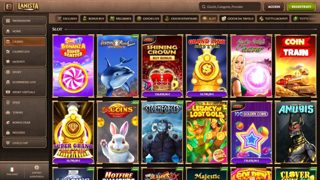 Slot del casinò Lanista