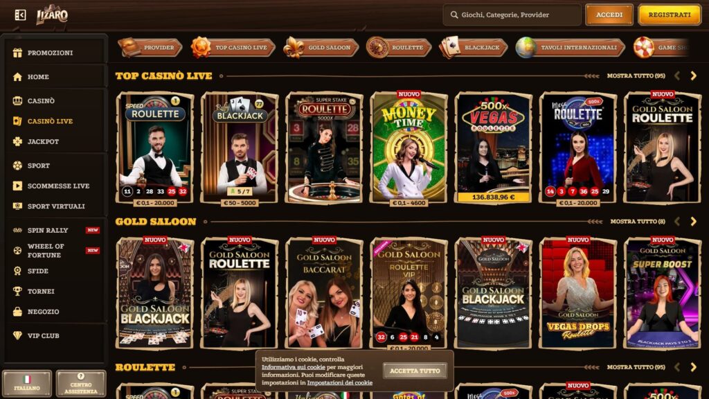 Giochi dal vivo