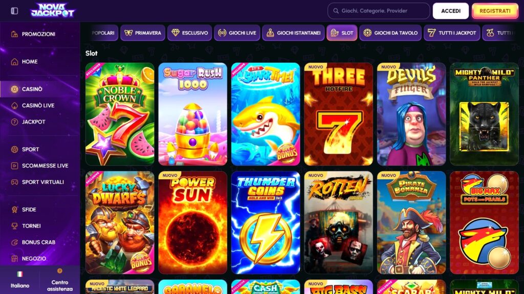 Slot del casinò NovaJackpot