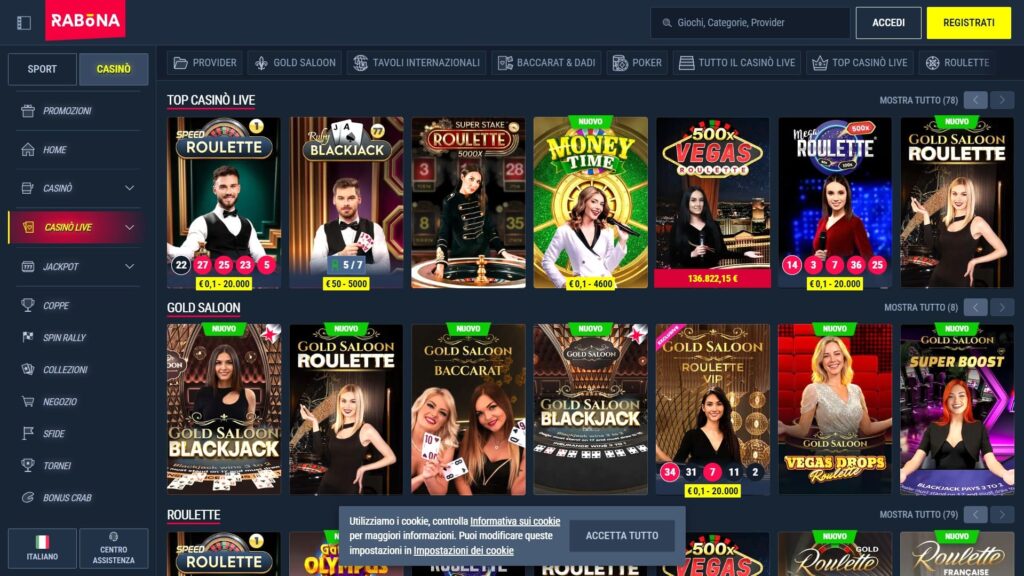 Giochi dal vivo