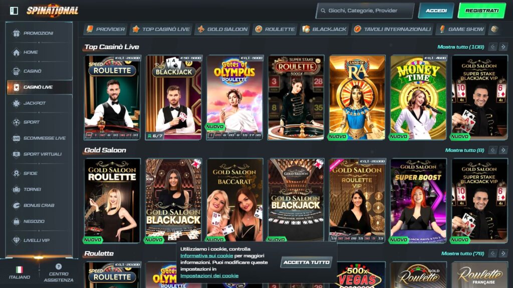 Giochi dal vivo