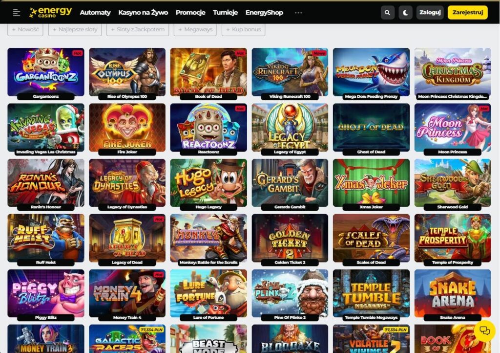 EnergyCasino sloty