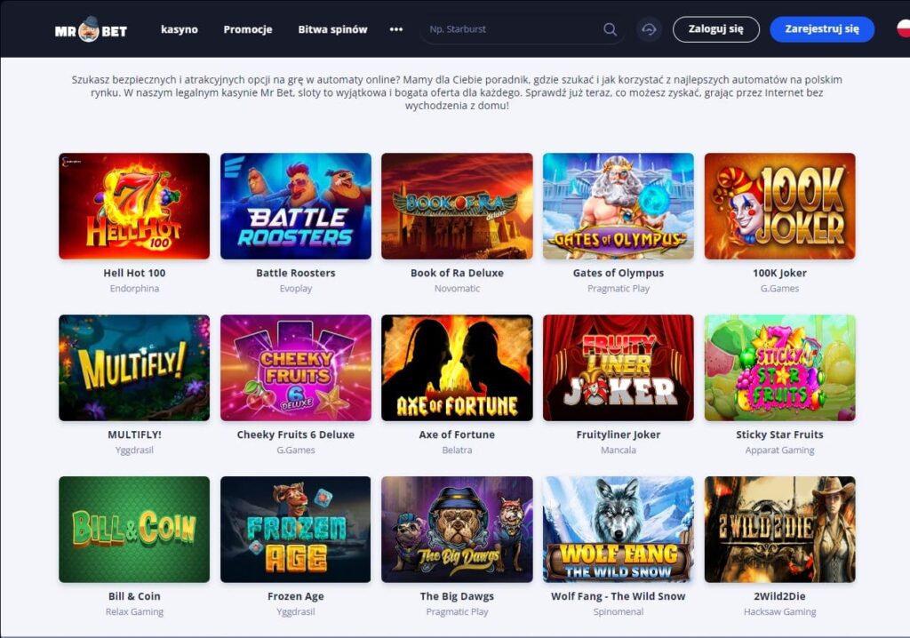 Mr Bet Casino sloty