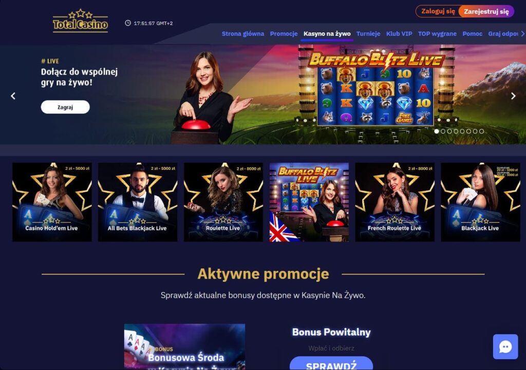 Total kasyno na zywo