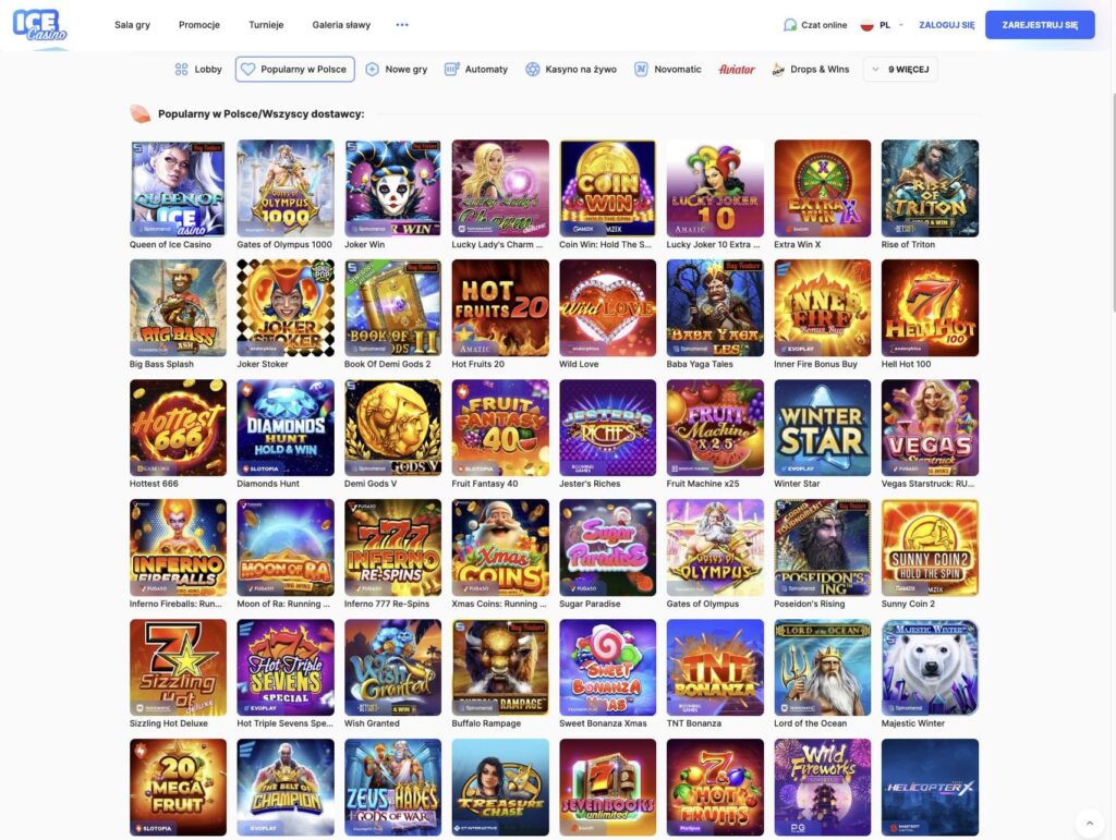 Ice Casino automaty do gier