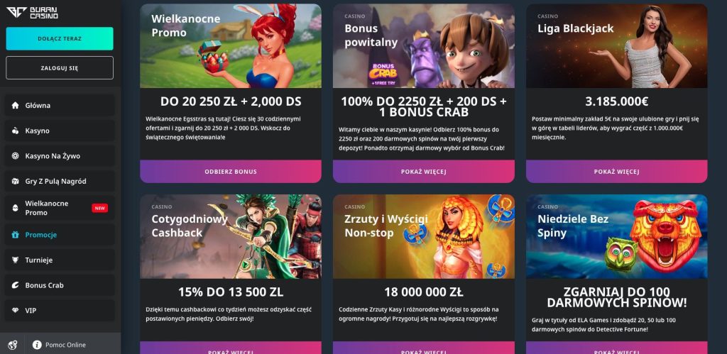 Buran casino bonusy