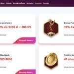 Infinity casino bonusy