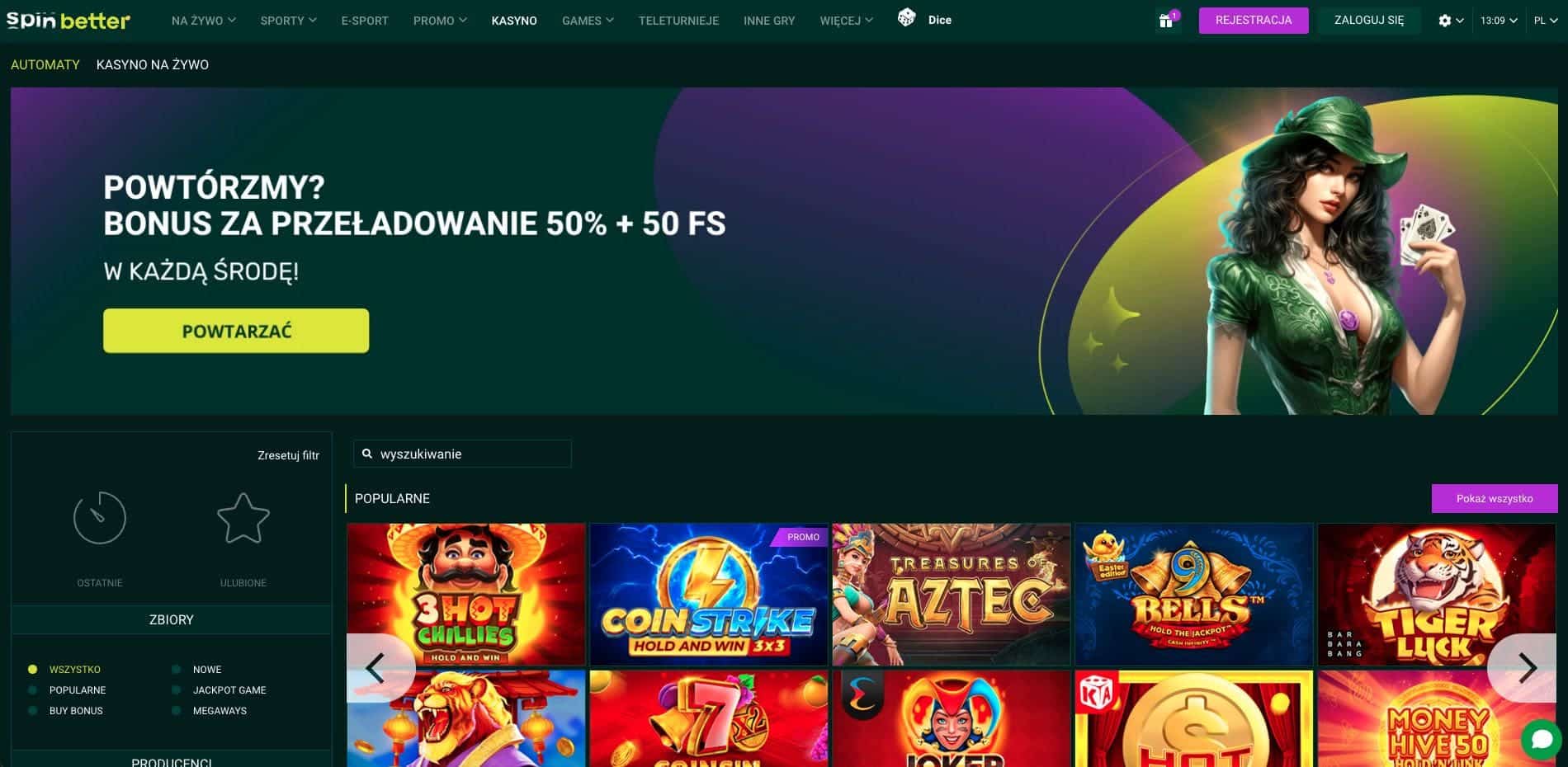 Kod promocyjny spinbetter