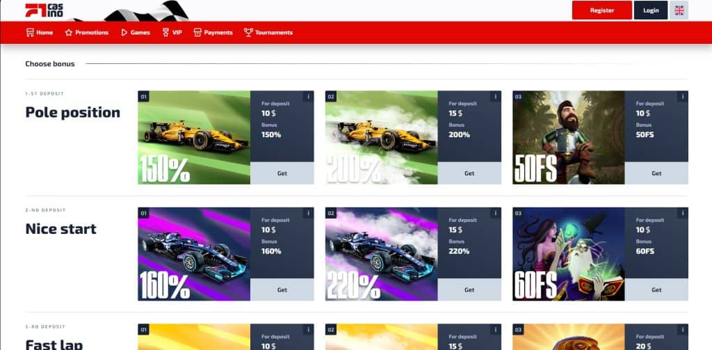 f1casino promocje