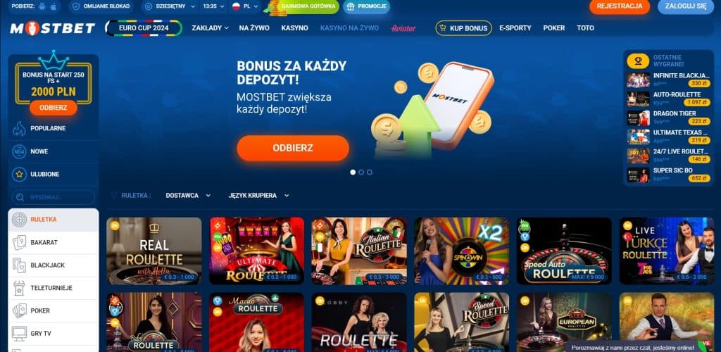 mostbet gry