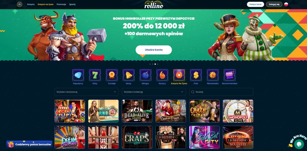 rollino kasyno na zywo