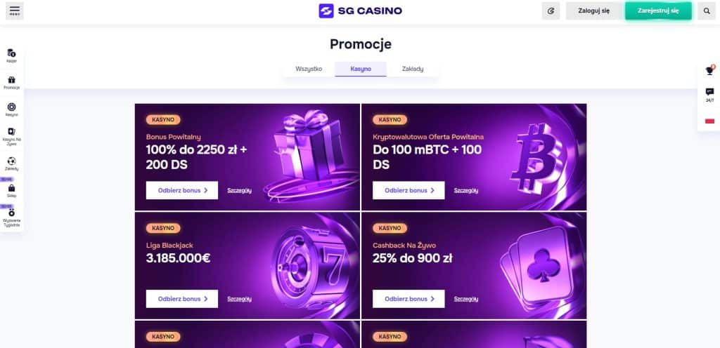sgcasino promocje