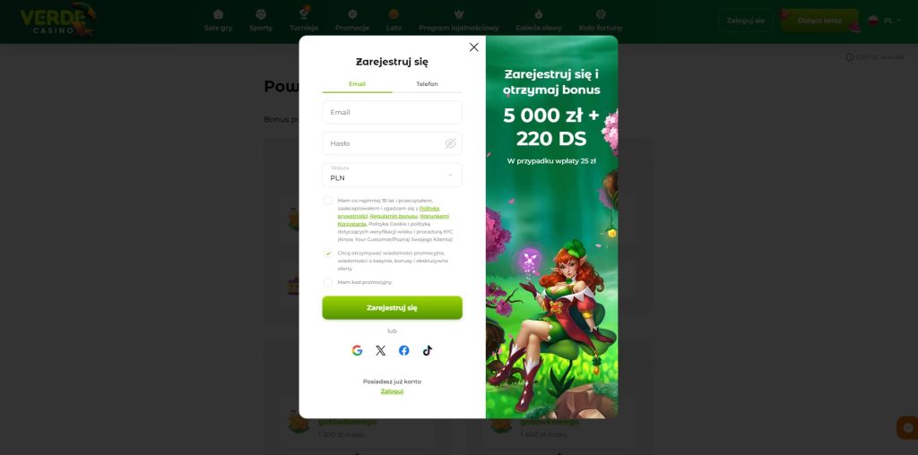 verde casino zarejestruj sie
