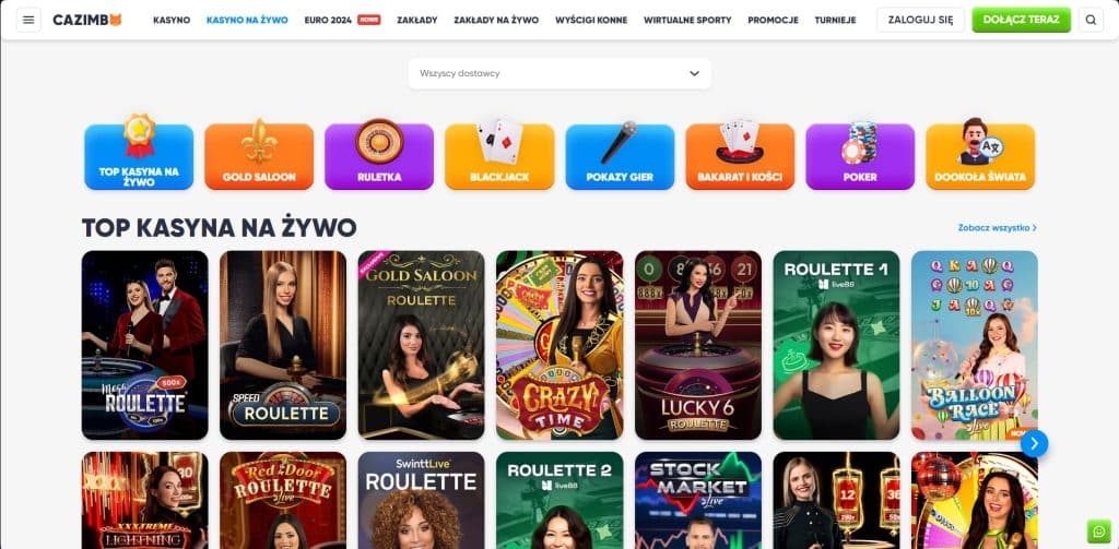 cazimbo gry na zywo