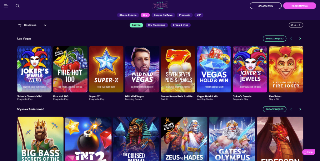 Neon Vegas casino automaty do gier