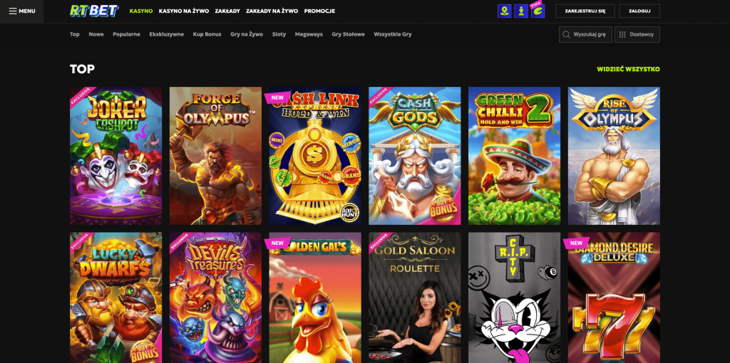 Rtbet casino automaty do gier