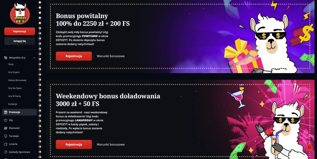 Lamabet casino bonusy