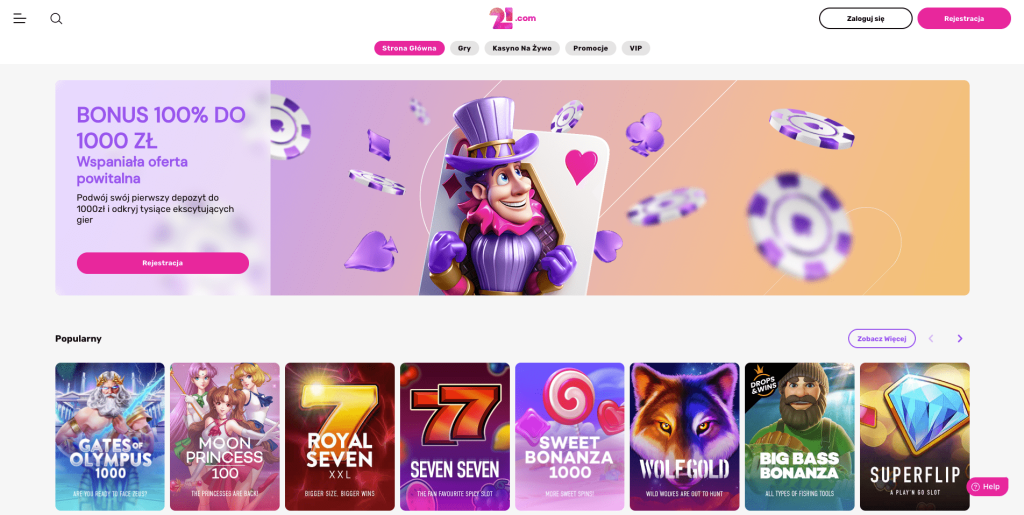 21com casino Polska