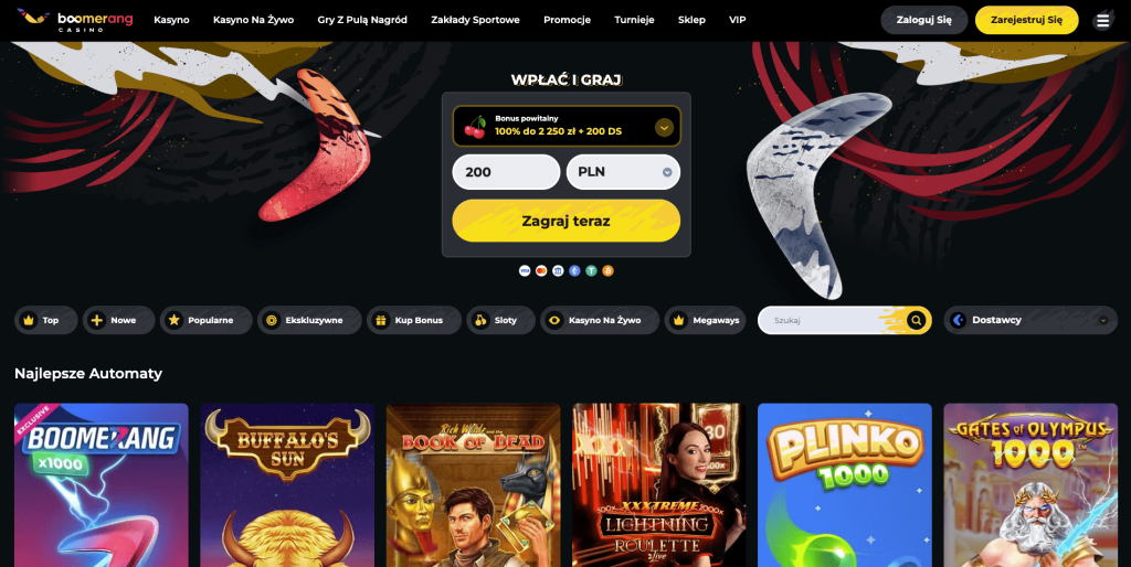 Boomerang casino Polska