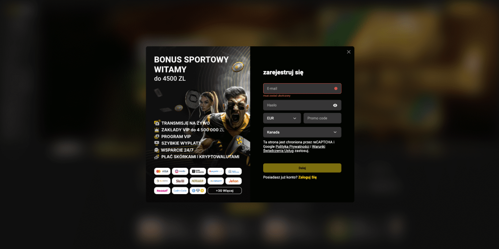 Betibet casino rejestracja konta